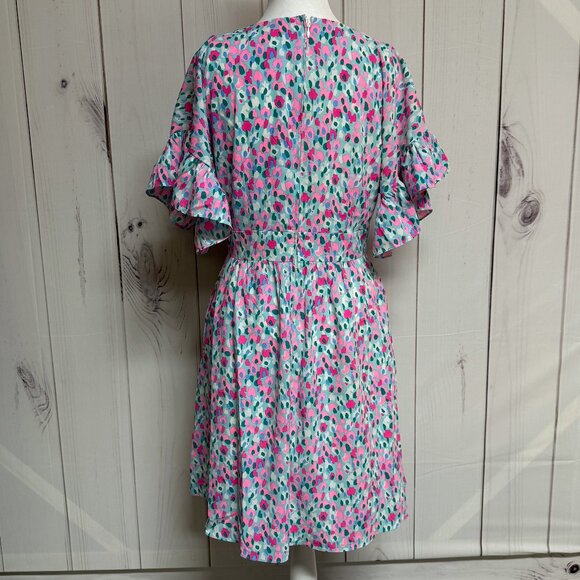 Lilly Pulitzer Blaire Stretch Dress 4 Hottie Dottie Multi EUC - Picture 4 of 11